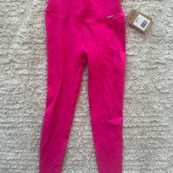 AIMN Pink Crop Top & Seamless tights set - Picture 5 of 5